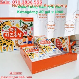 Nuoc Hong Sam Tre Em Kwangdong 30 goi x10ml 1