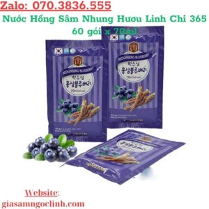 Nước Hồng Sâm Việt Quất Hansusam Hàn Quốc 20 Gói x 70ml Nuoc Hong Sam Viet Quat Hansusam Han Quoc 20 Goi x 70ml 1