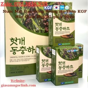 Nuoc Mat Gan Dong Trung Ha Thao KGF Han Quoc Hop 30 goi x 50ml 3