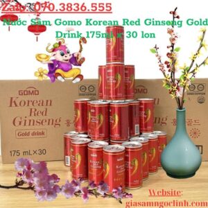 Nuoc Sam Gomo Korean Red Ginseng Gold Drink 175ml x 30 lon 2