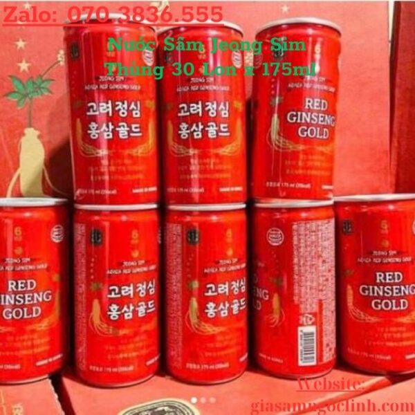 Nước Sâm Jeong Sim Thùng 30 Lon x 175ml