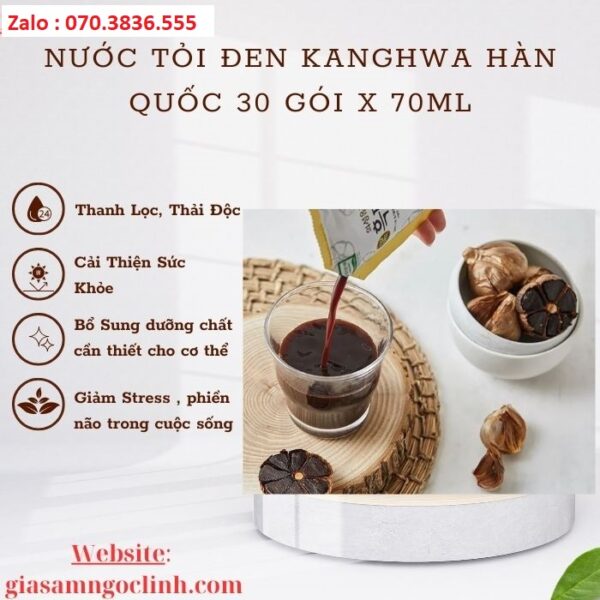 Nước Tỏi Đen Kanghwa Hàn Quốc 30 gói x70ml