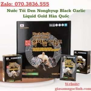 Nước Tỏi Đen Nonghyup Black Garlic Liquid Gold Hàn Quốc 30 gói x 70ml