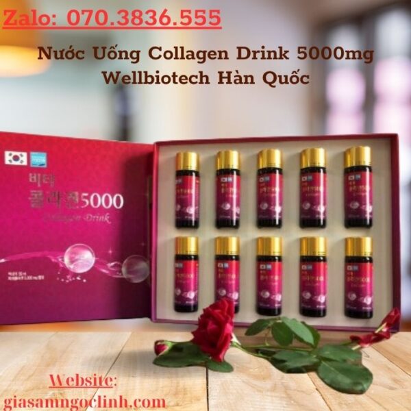 Nước Uống Collagen Drink 5000mg Wellbiotech Hàn Quốc