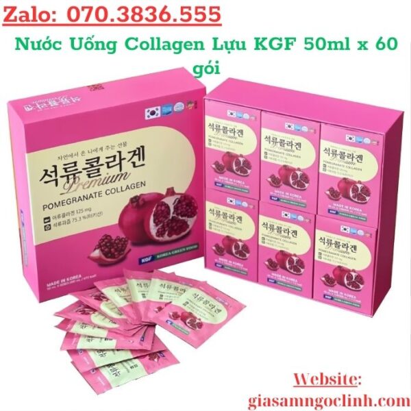 Nước Uống Collagen Lựu KGF 50ml x 60 gói
