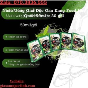 Nước Uống Giải Độc Gan Kang Food Hàn Quốc 50ml x 30 gói Nuoc Uong Giai Doc Gan Kang Food Han Quoc 50ml x 30 goi 1