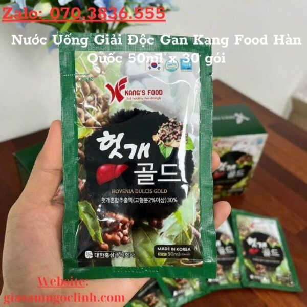Nước Uống Giải Độc Gan Kang Food Hàn Quốc 50ml x 30 gói