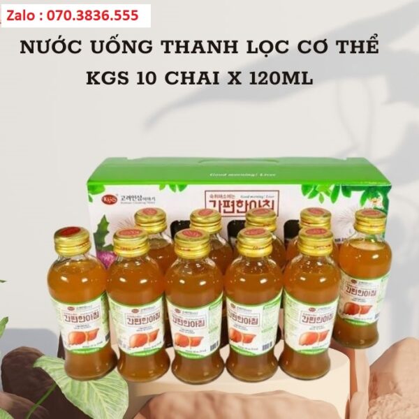 Nước Uống Thanh Lọc Cơ Thể KGS 10 Chai x120ml