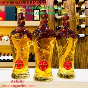 Rượu Sâm Táo Đỏ Hàn Quốc Chai 1L