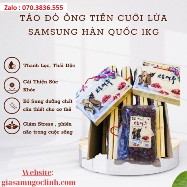 Táo Đỏ Ông Tiên Cưỡi Lừa Samsung Hàn Quốc 1kg