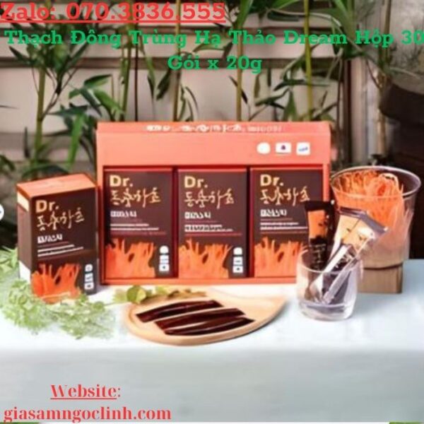 Thạch Đông Trùng Hạ Thảo Dream Hộp 30 Gói x 20g