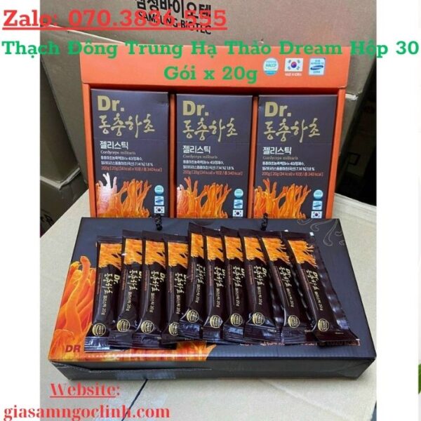 Thạch Đông Trùng Hạ Thảo Dream Hộp 30 Gói x 20g