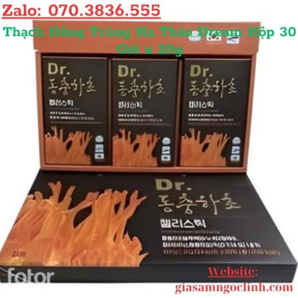 Thạch Đông Trùng Hạ Thảo Dream Hộp 30 Gói x 20g