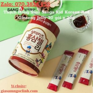 Thach Hong Sam Sanga Kid Korean Red Ginseng Jelly 30 goi x 20g 3