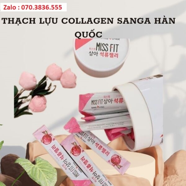 Thạch Lựu Collagen Sanga Hàn Quốc 30 gói