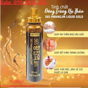 Tinh Chất Đông Trùng Hạ Thảo 365 Hwangjin Liquid Gold 60 ống x 20ml Tinh Chat Dong Trung Ha Thao 365 Hwangjin Liquid Gold 60 ong x 20ml 1