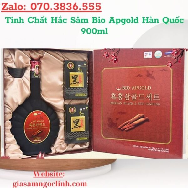 Tinh Chất Hắc Sâm Bio Apgold Hàn Quốc 900ml