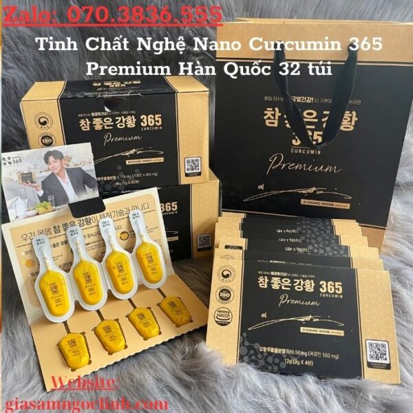 Tinh Chất Nghệ Nano Curcumin 365 Premium Hàn Quốc 32 túi