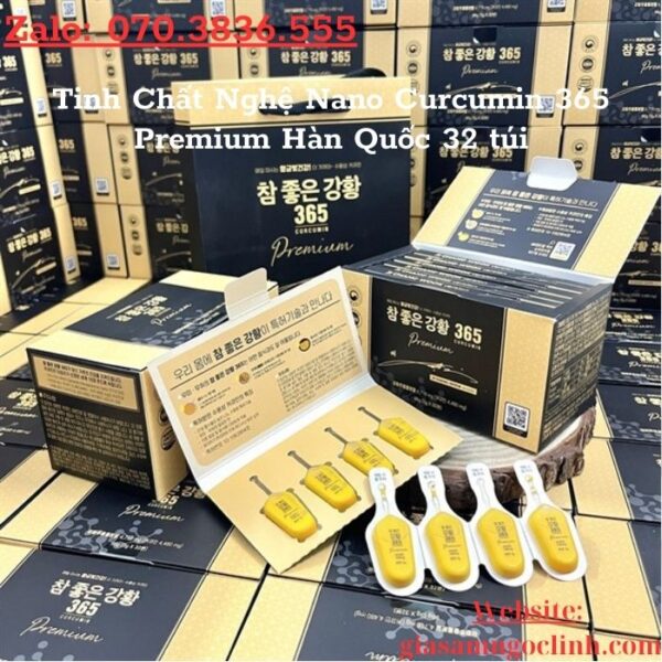 Tinh Chất Nghệ Nano Curcumin 365 Premium Hàn Quốc 32 túi