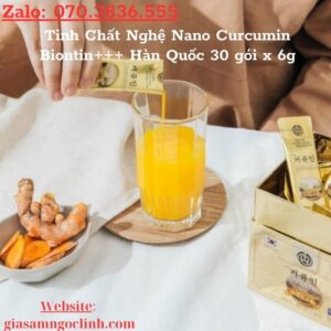 Tinh Chat Nghe Nano Curcumin Biontin Han Quoc 30 goi x 6g 2