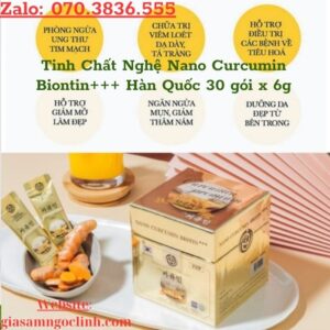 Tinh Chat Nghe Nano Curcumin Biontin Han Quoc 30 goi x 6g1