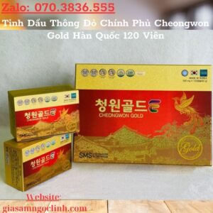 Tinh Dau Thong Do Chinh Phu Cheongwon Gold Han Quoc 120 Vien 2