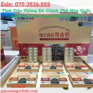 Tinh Dau Thong Do Chinh Phu Han Quoc Red Pine Jeok Song Won 180 Vien 3