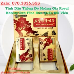 Tinh Dầu Thông Đỏ Hoàng Gia Royal Korean Red Pine Hàn Quốc 120 Viên Tinh Dau Thong Do Hoang Gia Royal Korean Red Pine Han Quoc 120 Vien 3