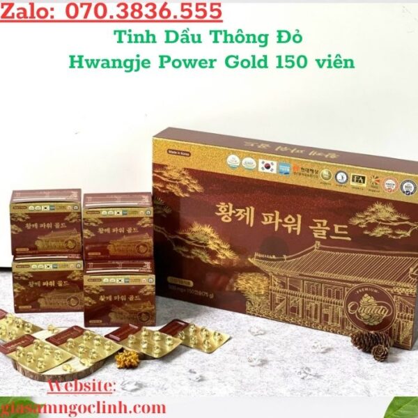 Tinh Dầu Thông Đỏ Hwangje Power Gold 150 viên
