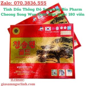 Tinh Dau Thong Do Samsung Bio Pharm Cheong Song Won Gold Han Quoc 180 vien 2