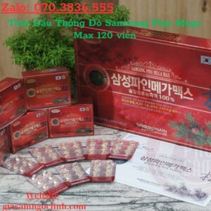 Tinh Dau Thong Do Samsung Pine Mega Max 120 vien 2