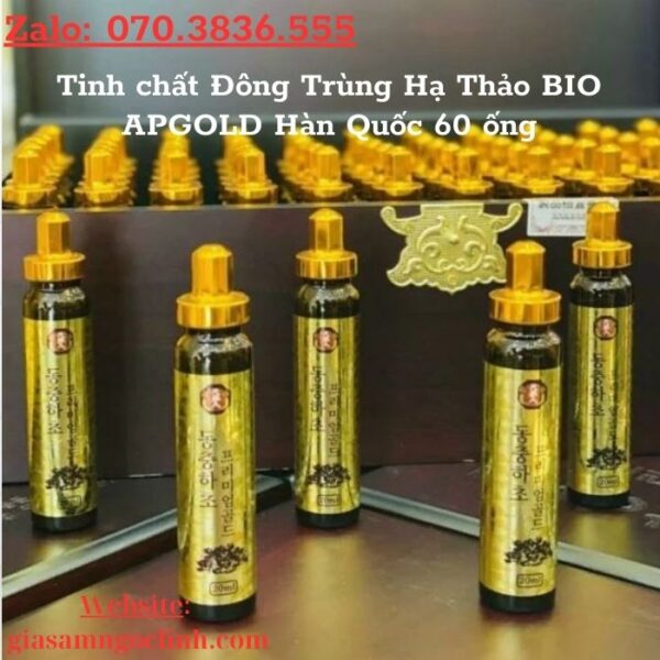 Tinh chất Đông Trùng Hạ Thảo BIO APGOLD Hàn Quốc 60 ống