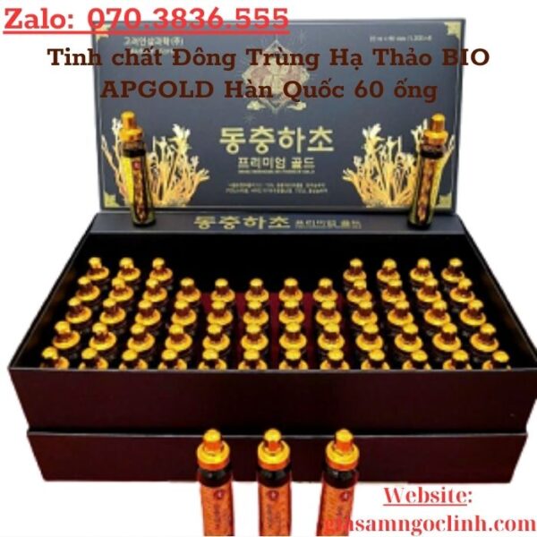 Tinh chất Đông Trùng Hạ Thảo BIO APGOLD Hàn Quốc 60 ống
