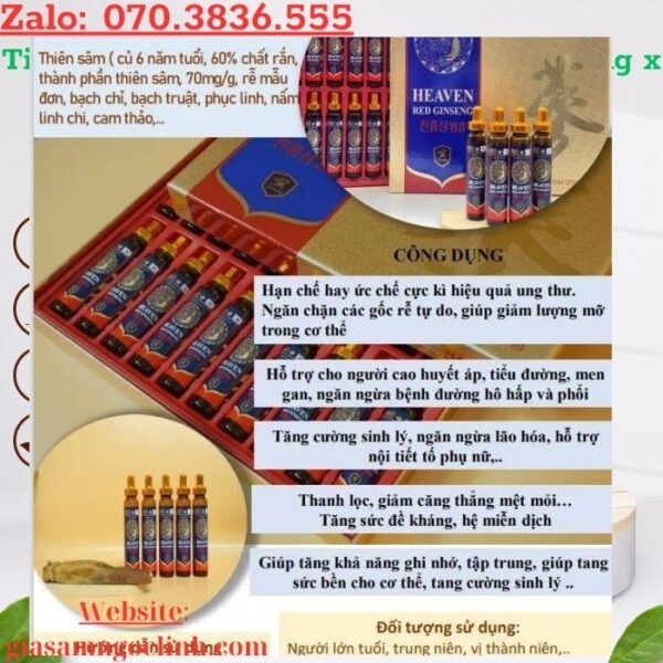 Tinh Chất Thiên Sâm JK Hàn Quốc 20 ống x 20ml