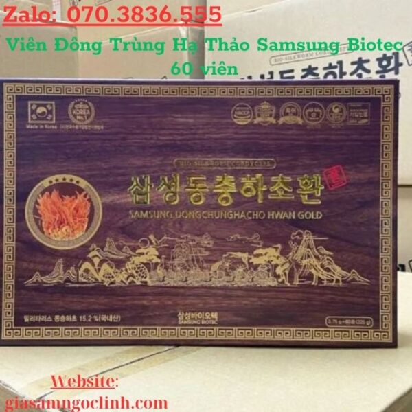 Viên Đông Trùng Hạ Thảo Samsung Biotec 60 viên