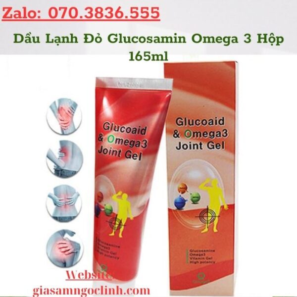 Dầu Lạnh Đỏ Glucosamin Omega 3 Hộp 165ml
