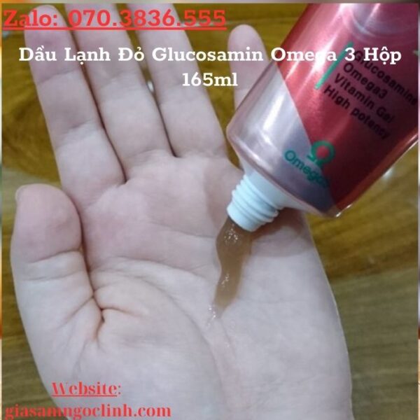 Dầu Lạnh Đỏ Glucosamin Omega 3 Hộp 165ml