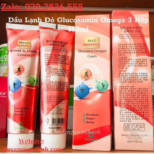 Dầu Lạnh Đỏ Glucosamin Omega 3 Hộp 165ml