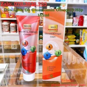Dầu Lạnh Đỏ Glucosamin Omega 3 Hộp 165ml