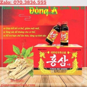 Nuoc Hong Sam DongA Han Quoc Hop 10 Chai x 100ml 1