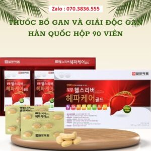 Thuốc Bổ Gan Và Giải Độc Gan Hàn Quốc Hộp 90 Viên