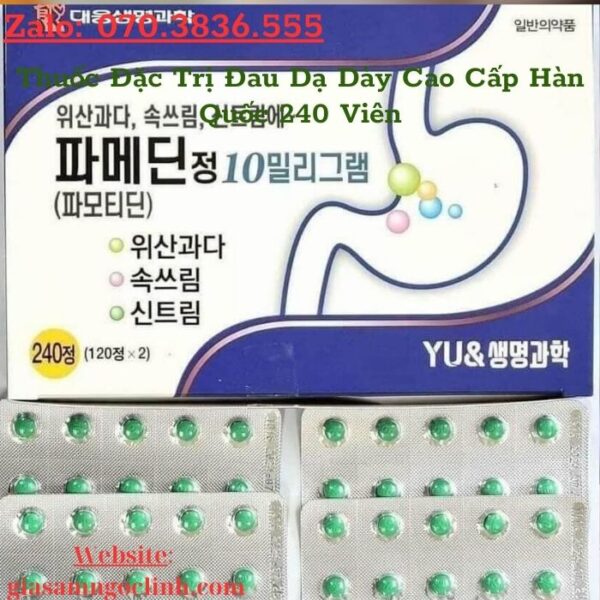 Thuốc Đặc Trị Đau Dạ Dày Cao Cấp Hàn Quốc 240 Viên