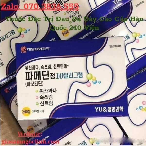 Thuốc Đặc Trị Đau Dạ Dày Cao Cấp Hàn Quốc 240 Viên