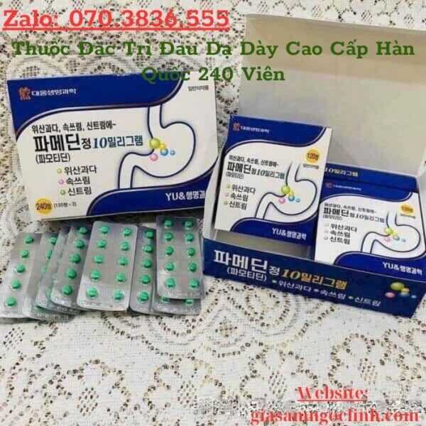 Thuốc Đặc Trị Đau Dạ Dày Cao Cấp Hàn Quốc 240 Viên