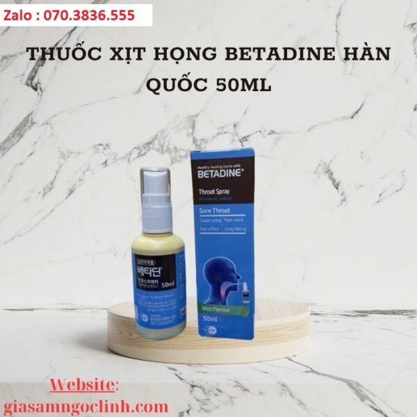 Thuốc Xịt Họng Betadine Hàn Quốc 50ml