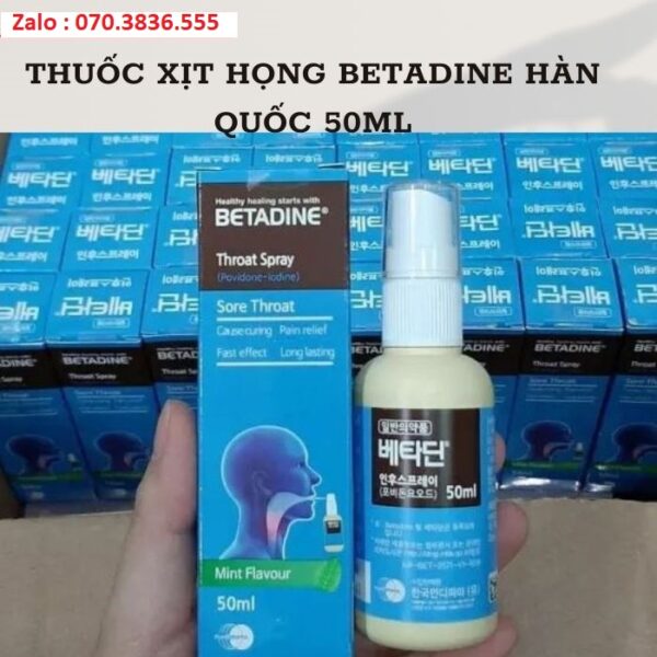 Thuốc Xịt Họng Betadine Hàn Quốc 50ml