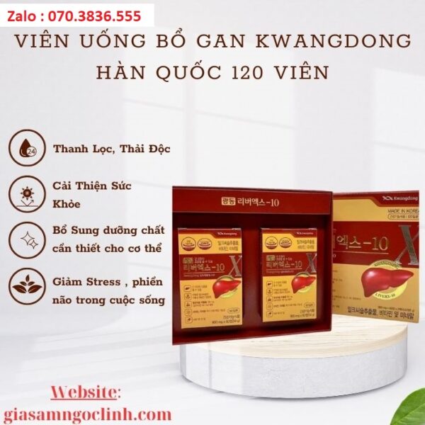 Viên Uống Bổ Gan Kwangdong Hàn Quốc 120 viên