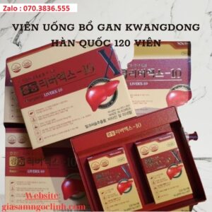 Vien Uong Bo Gan Kwangdong Han Quoc 120 vien 2