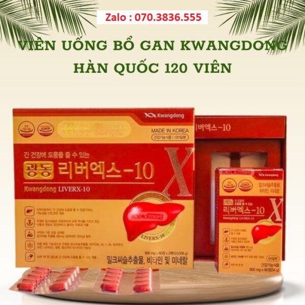 Viên Uống Bổ Gan Kwangdong Hàn Quốc 120 viên