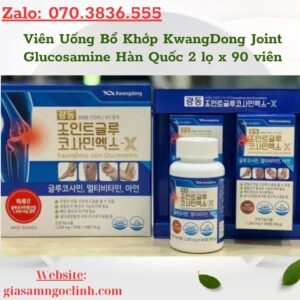 Viên Uống Bổ Khớp KwangDong Joint Glucosamine Hàn Quốc 2 lọ x 90 viên Vien Uong Bo Khop KwangDong Joint Glucosamine Han Quoc 2 lo x 90 vien 3